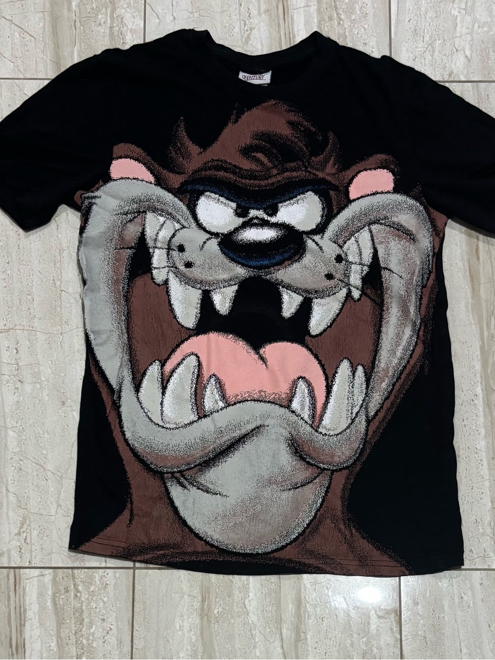 Warner Bros. Looney Tunes Black Tee with Brown Graphic